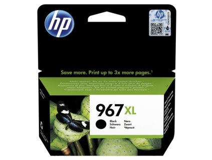 HP originál ink 3JA30AE, HP 963XL, high capacity, black, 2000str., 48ml