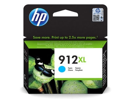 HP originál ink 3YL81AE, HP 912XL, high capacity, cyan, 825str.