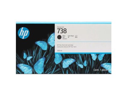 HP originál ink 498Q0A, HP 738M, čierna, 2x180str., 300ml, 2-pack