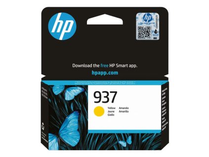 HP originál ink 4S6W4NE, HP 937, yellow, 800str.