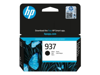 HP originál ink 4S6W5NE, HP 937, black, 1250str.