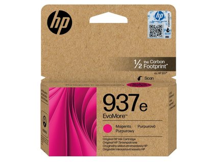 HP originál ink EvoMore 4S6W7NE, HP 937e, magenta, 1650str.
