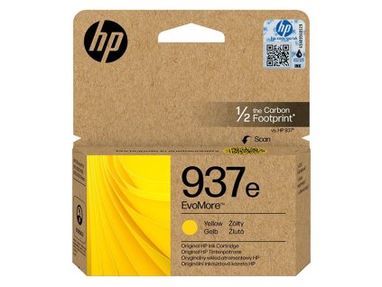 HP originál ink EvoMore 4S6W8NE, HP 937e, yellow, 1650str.