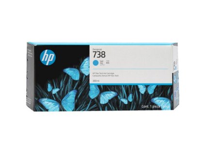HP originál ink 676M9A, HP 738M, cyan, 300ml
