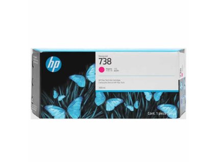 HP originál ink 676N0A, HP 738M, magenta, 300ml