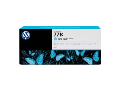 HP originál ink B6Y12A, HP 771C, light cyan, 775ml