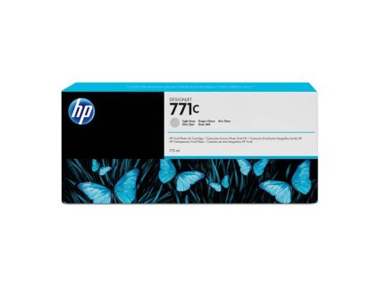 HP originál ink B6Y14A, HP 771C, light gray, 775ml