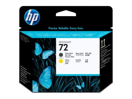 HP originál tlačová hlava C9384A, HP 72, matte black/yellow