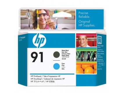 HP originál tlačová hlava C9460A, HP 91, matte black/cyan