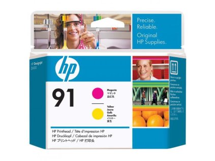 HP originál tlačová hlava C9461A, HP 91, magenta/yellow