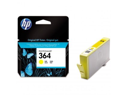 HP originál ink CB320EE, HP 364, yellow, 300str.