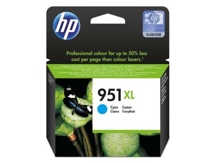 HP originál ink CN046AE, HP 951XL, cyan, 1500str., 24ml