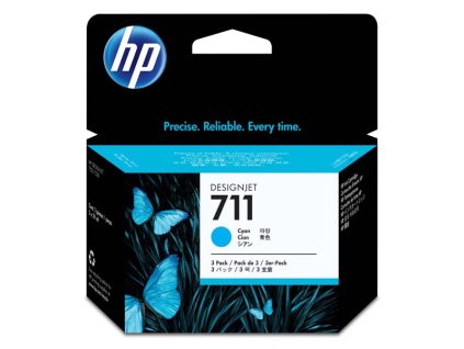 HP originál ink CZ134A, HP 711, cyan, 3x29ml, 3ks