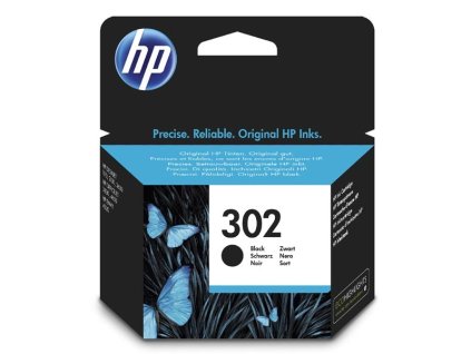 HP ink F6U66AE, HP 302, black, blister, 190str., 3.5ml