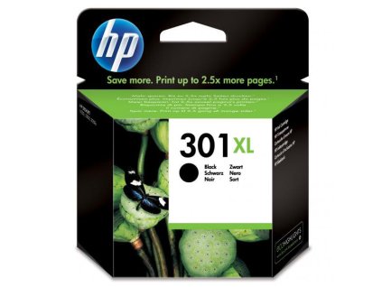 HP originál ink CH563EE, HP 301XL, black, 430str.