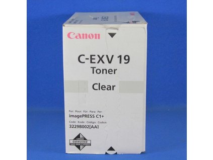 Canon originál toner C-EXV19 BK, 3229B002, clear, 31500str.