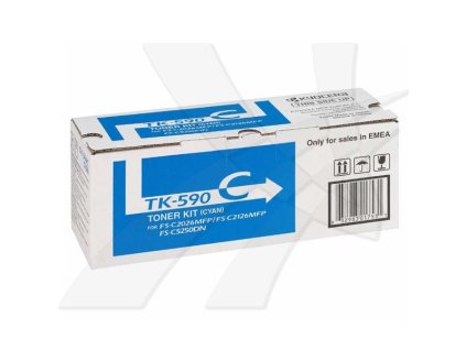 Kyocera originál toner TK590C, 1T02KVCNL0, cyan, 5000str.