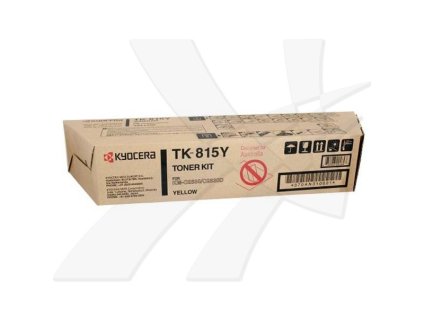 Kyocera originál toner TK815Y, 370AN310, yellow, 20000str.