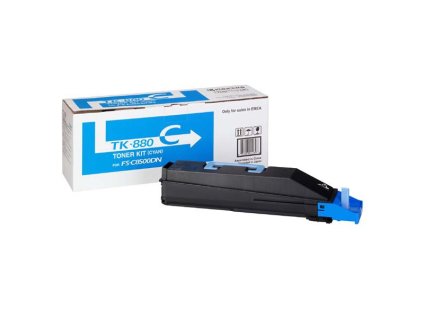 Kyocera originál toner TK880C, 1T02KACNL0, cyan, 18000str.