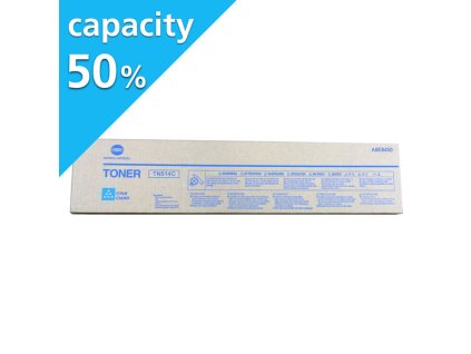 Konica Minolta originál toner TN514C, A9E845H, A9E845F, cyan, 13000str., polovičná kapacita