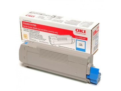 OKI originál toner 43381907, cyan, 2000str.