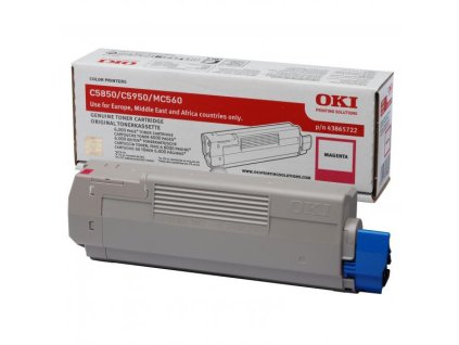 OKI originál toner 43865722, magenta, 6000str.