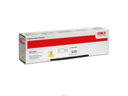OKI originál toner 44643001, yellow, 7300str.