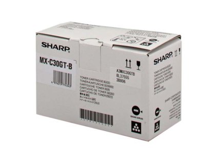 Sharp originál toner MX-C30GTB, black, 6000str.