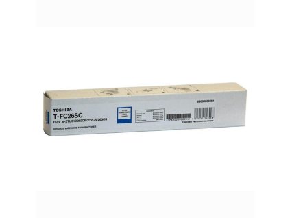 Toshiba originál toner TFC26SC6K, 6B000000557, cyan, 6000str., high capacity