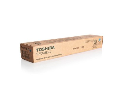 Toshiba originál toner T-FC75E-C, 6AK00000251, cyan, 35400str.