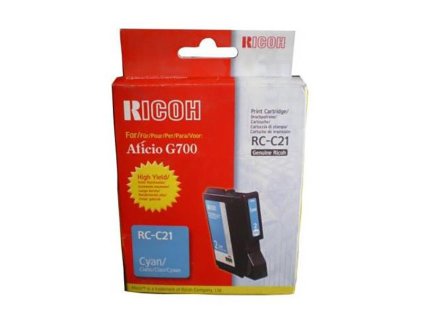 Ricoh originál gélová náplň 402279, typ RC-C21, cyan, 2300str.