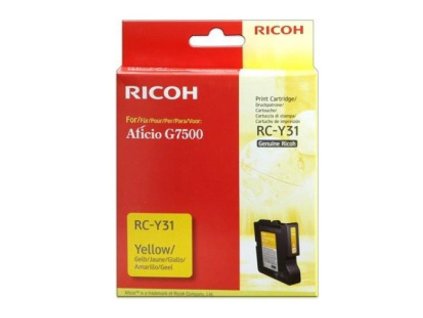 Ricoh originál gélová náplň 405503, typ RC-Y31, yellow, 2500str.