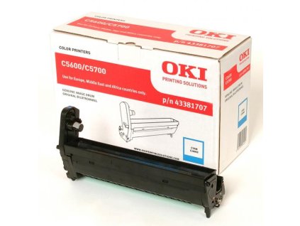 OKI originál válec 43381707, cyan, 20000str.