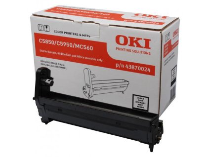 OKI originál válec 43870024, black, 20000str.