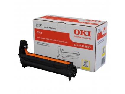 OKI originál válec 44318505, yellow, 20000str.