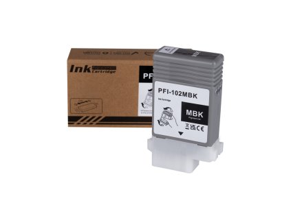 Renovovaná atramentová náplň 0894B001, PFI102MBK, 130ml pre tlačiarne Canon (ORINK BULK), matte