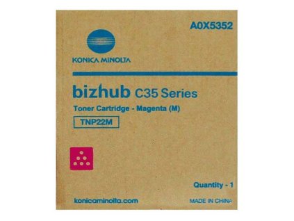 Konica Minolta originál toner A0X5352, TNP22M, magenta, 6000str.