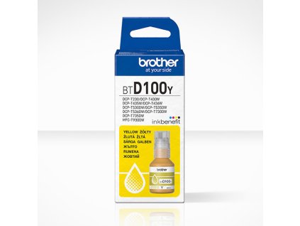 Brother originál ink BTD100Y, yellow, 5000str., 48.8ml