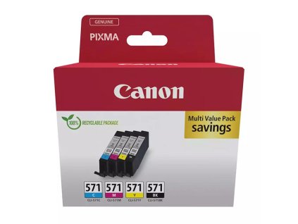 Canon originál ink CLI-571 C/M/Y/BK MULTI, 0386C009, CMYK