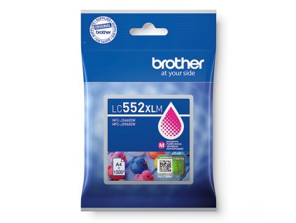 Brother originál ink LC552XLM, magenta, 1500str.