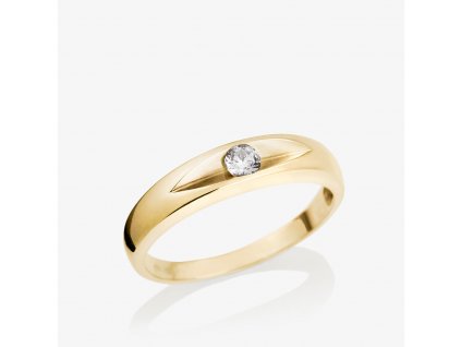 1105 prsten ze zluteho zlata au 585 1000 s prirodnim diamantem 276 90