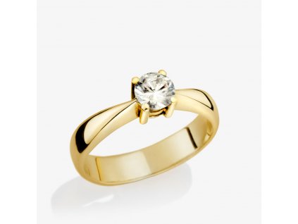 1123 prsten ze zluteho zlata au 585 1000 s prirodnim diamantem 514 90