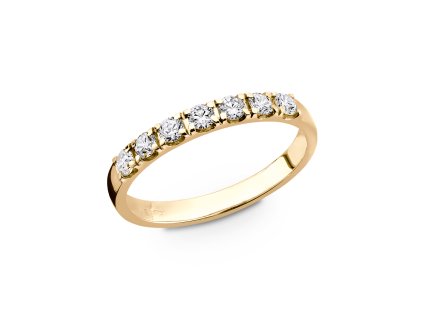 Prsten ze žlutého zlata s přírodními diamanty 517.90