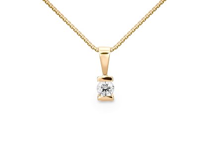 Přívěšek ze žlutého zlata s přírodním diamantem 383.90