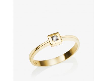 9100 zasnubni prsten ze zluteho zlata au 585 1000 s prirodnim diamantem 258 90