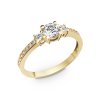 Prsten ze žlutého zlata se zirkony 275.90