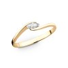 Prsten ze žlutého zlata se zirkonem 273.90