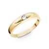 Prsten ze žlutého zlata se zirkonem 276.90
