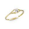 Prsten ze žlutého zlata se zirkonem 512.90
