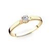 Prsten ze žlutého zlata s přírodním diamantem 281.90